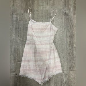 Small Cotton Candy LA Romper! Open back detailing and adjustable straps!